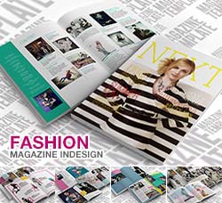 indesign模板－时尚杂志(通用型)：Fashion Magazine Indesign